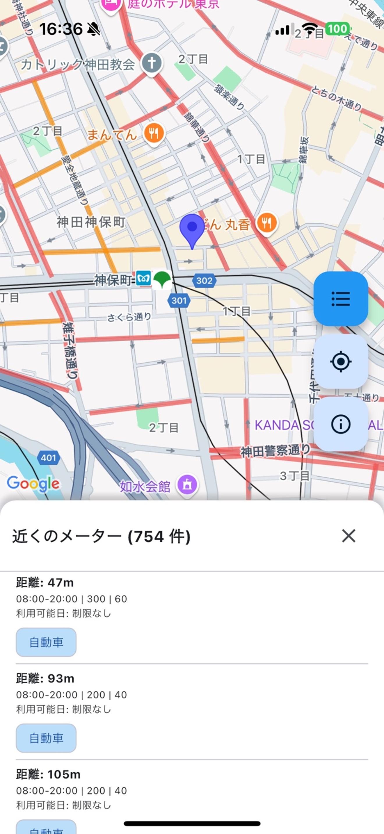メーターリスト